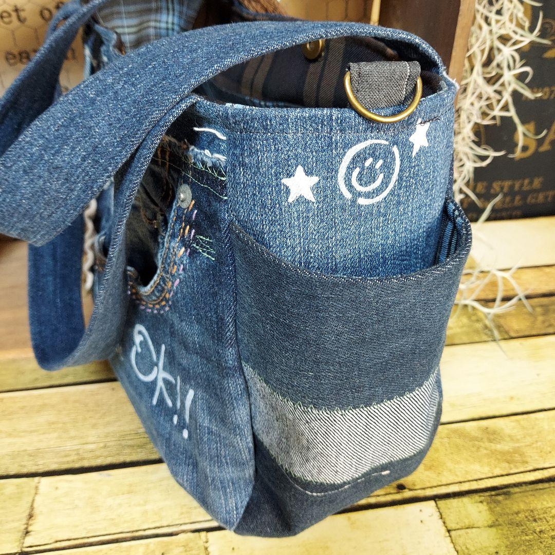 【kamekichi1113】刺繍バック　No.647　ショルダーベルト