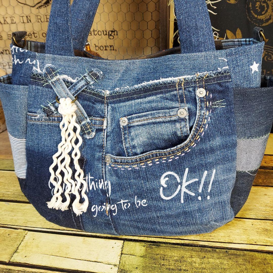 【kamekichi1113】刺繍バック　No.647　ショルダーベルト