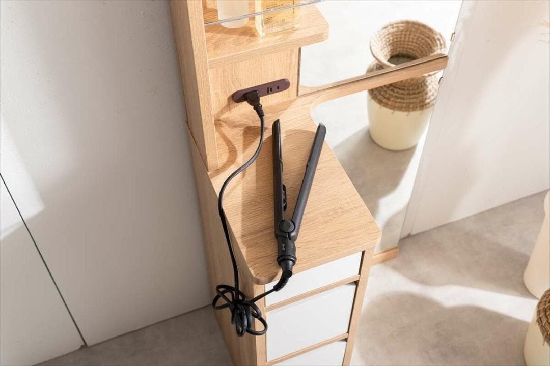 IN DR SGT　ドレッサー　姿見　ナチュラル＊ホワイト　コスメ　メイク