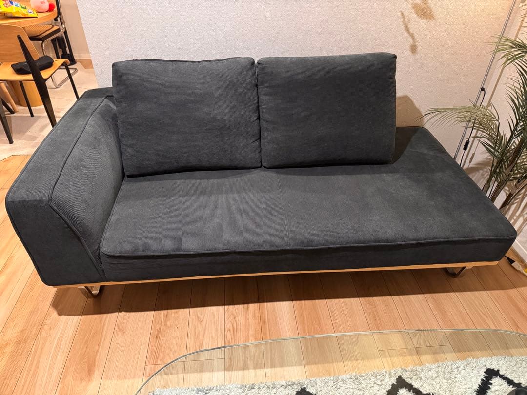 【送料込】コーデュロイ カウチソファ ( 2人掛け、3人掛け )