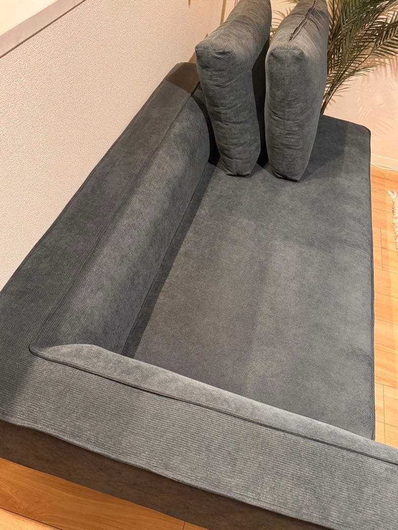 【送料込】コーデュロイ カウチソファ ( 2人掛け、3人掛け )