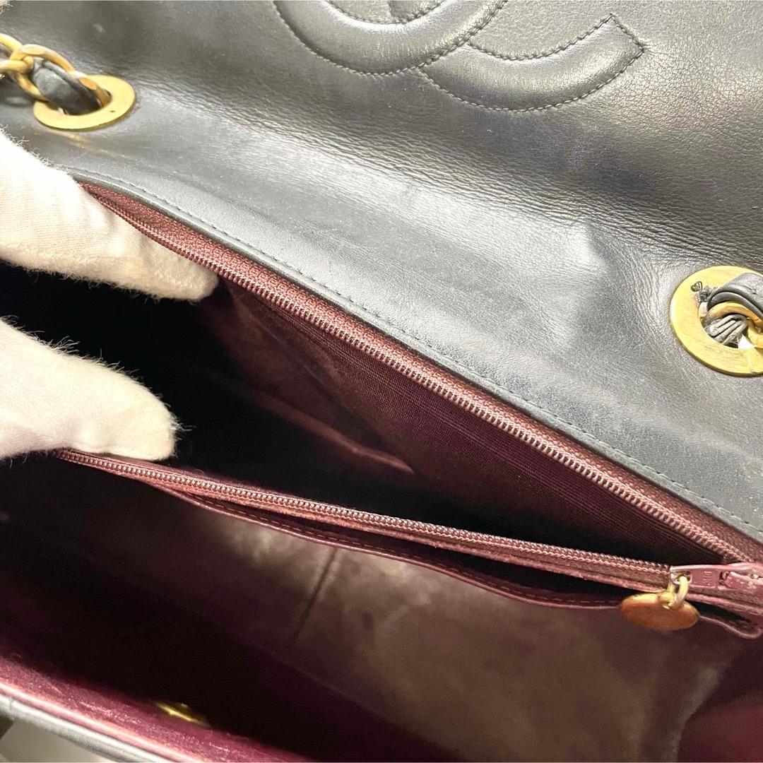 フォーキーシャネル　デカマトラッセ34 ラムスキン　ダブルチェーン