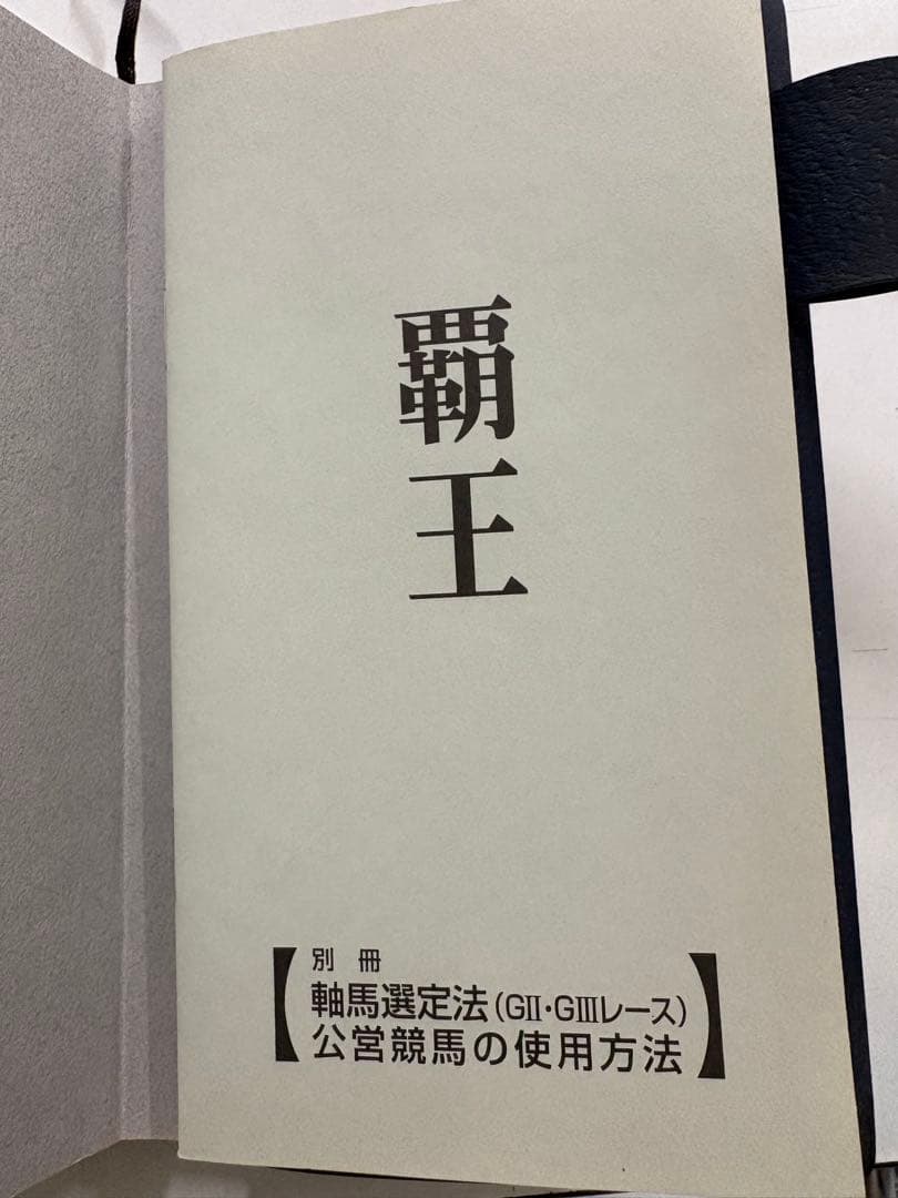 【超レア】競馬必勝法本 覇王　発売元開成堂　定価8万円