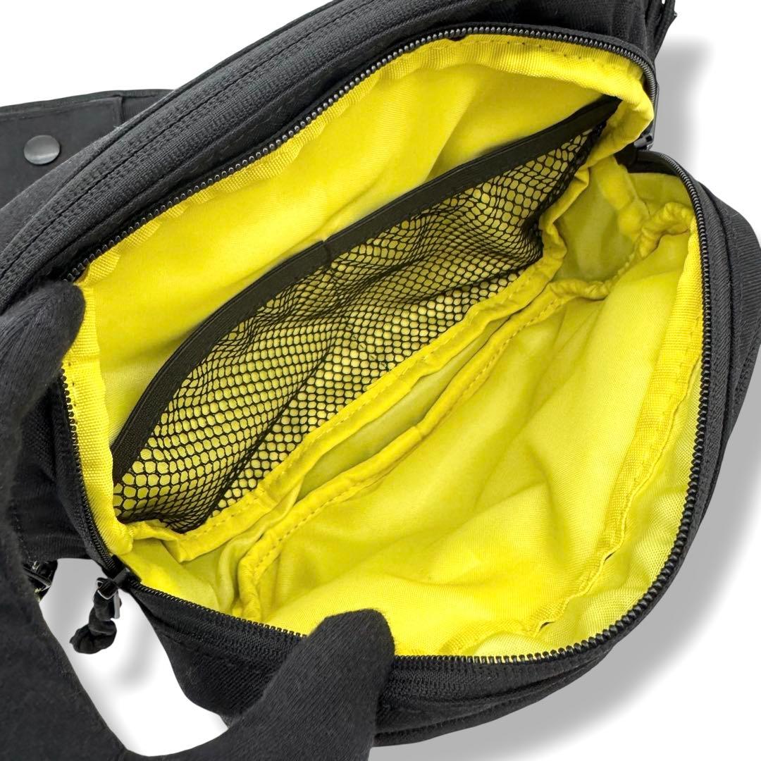 Hugoo 2way ヒップシート 抱っこ紐 ウエストポーチ ナイロン ブラック