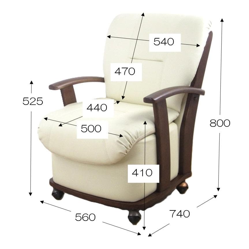 アイボリー 合成皮革 1人掛けソファ　ハイタイプ用コタツソファー　美品　未使用