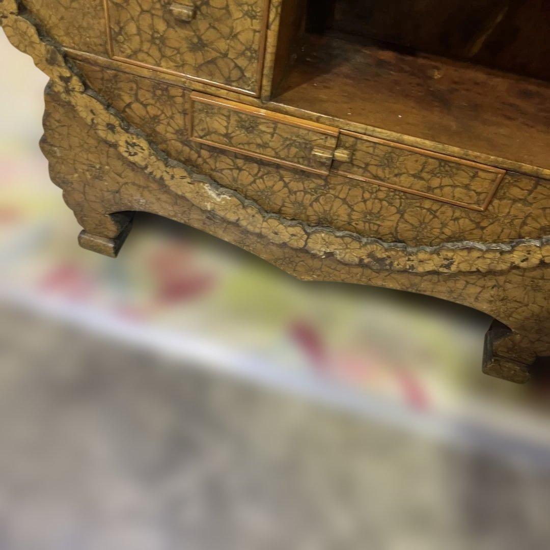 【和家具】茶棚◆収納棚◇円形◆珍しい品◇