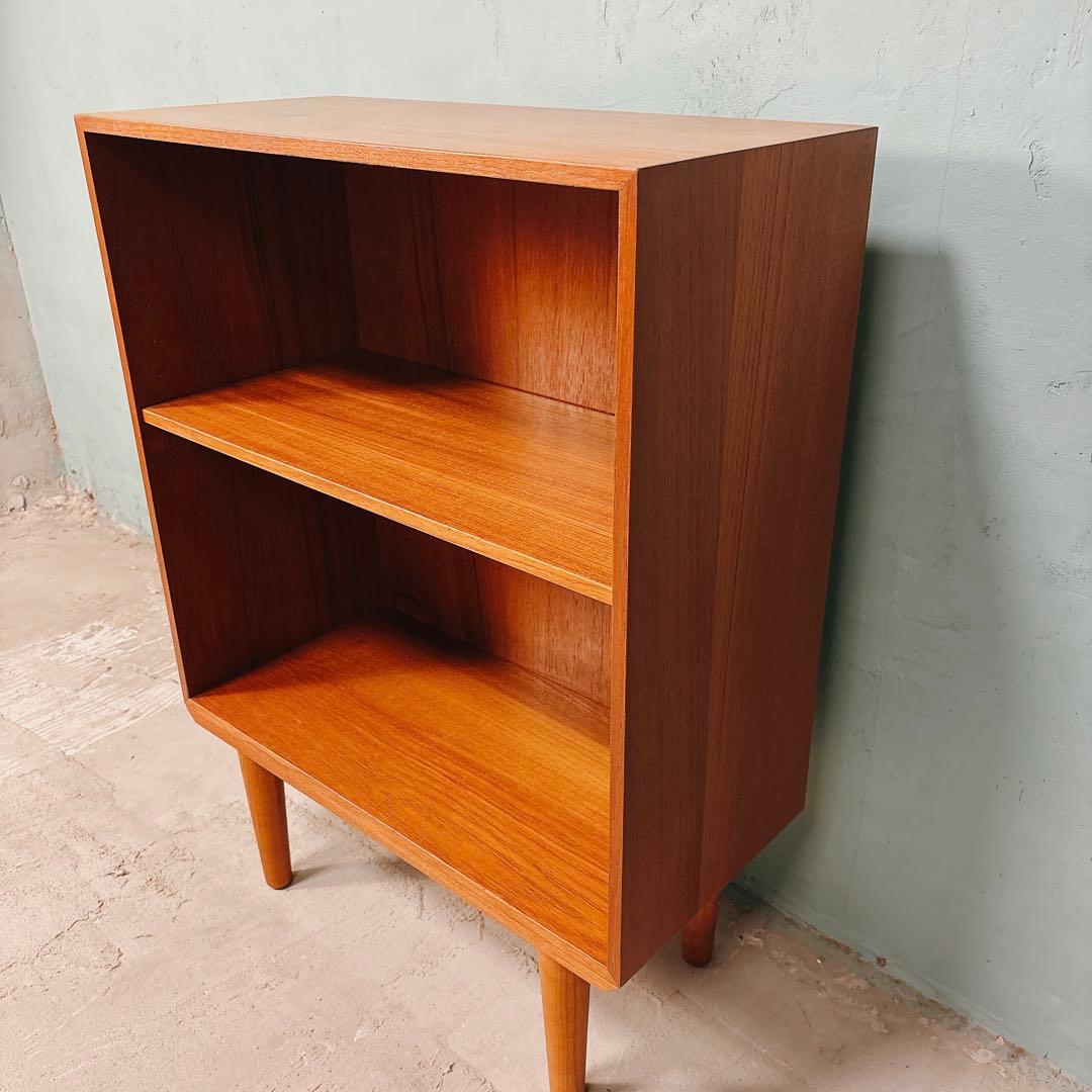 デンマーク　チーク材　ブックシェルフ　北欧家具　北欧ビンテージ