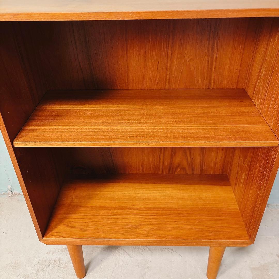デンマーク　チーク材　ブックシェルフ　北欧家具　北欧ビンテージ