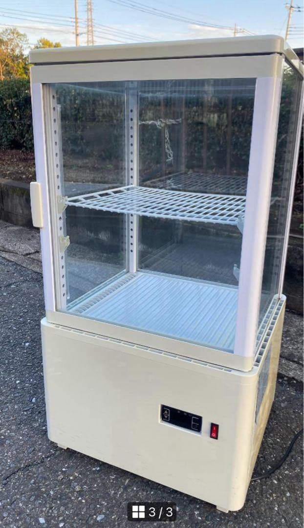 （ふらんく品）冷蔵ショーケース60L/ホワイト　HJR-FG60SWT