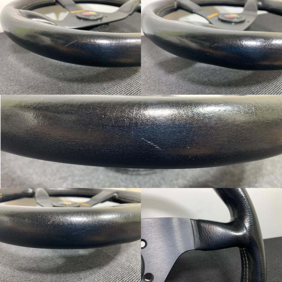 モモ ヴェローチェ レザーステアリング ホーンボタン付 92年製 当時物