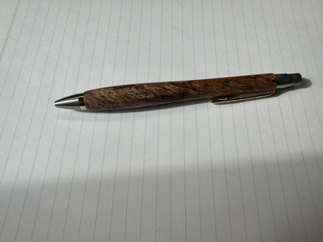 【まく】　工房楔ペンシル　Wood pen craft ボールペンセット