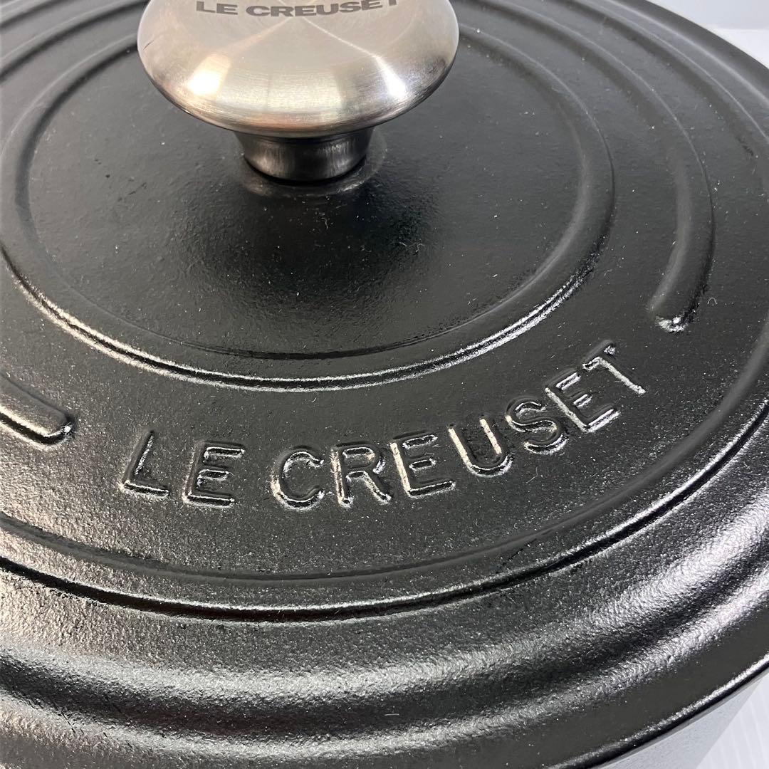 【LE CREUSET/ル・クルーゼ】ココット・ロンド 24㎝　マットブラック