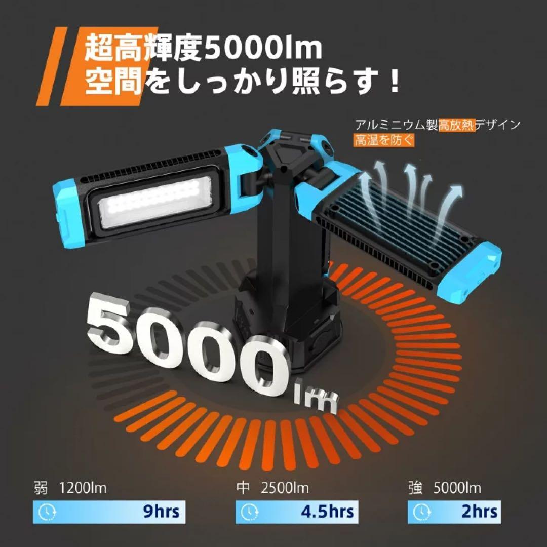 GoGonova 5000lm 高輝度 LED投光器