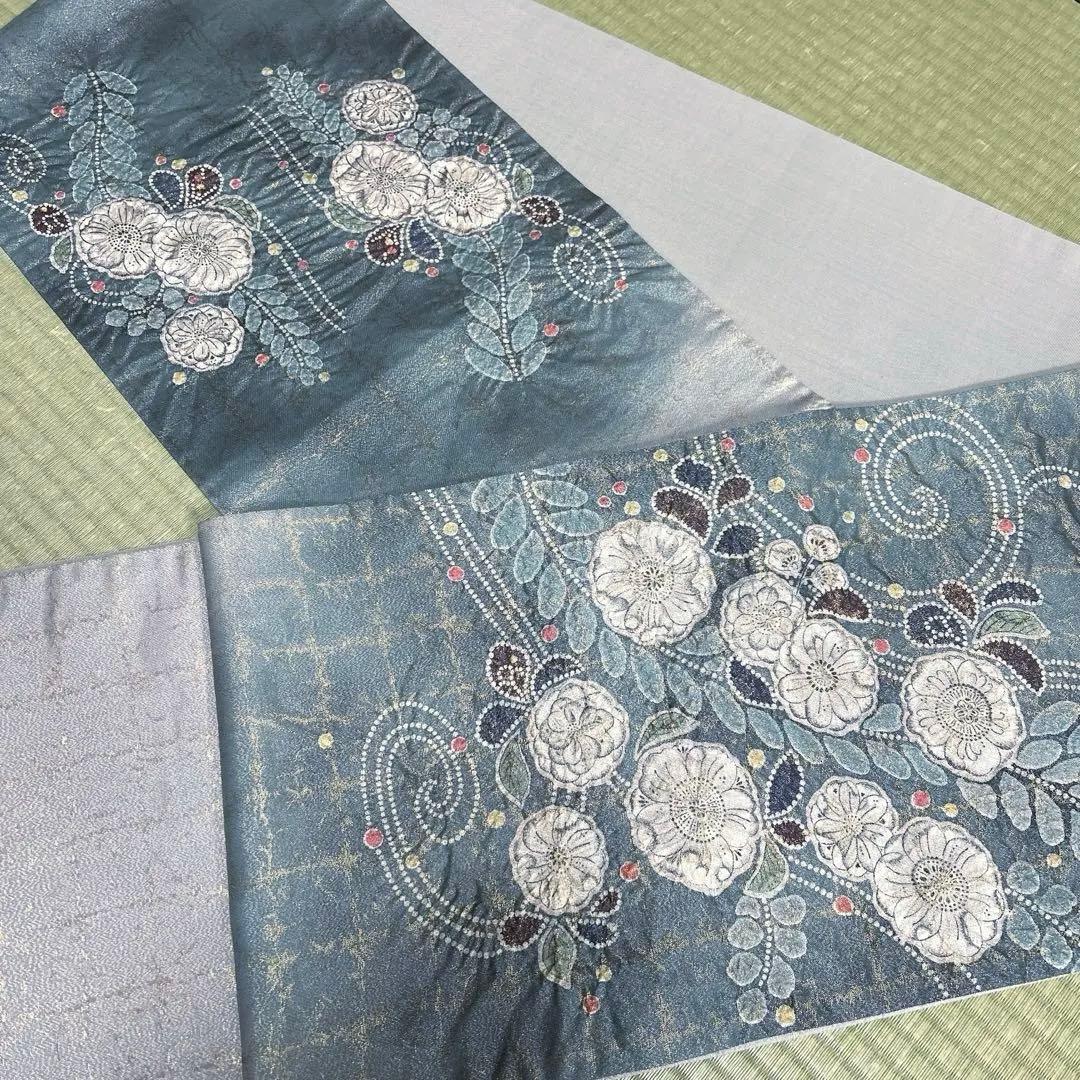 正絹　袋帯　【辻ヶ花】