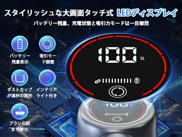 掃除機【吸引力完全進化60Kpa超強力!革新版グリーンLED