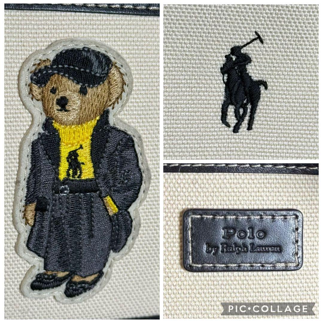 ポロラルフローレン ポロベア キャンバス ミニショッパートート ショルダーバッグ