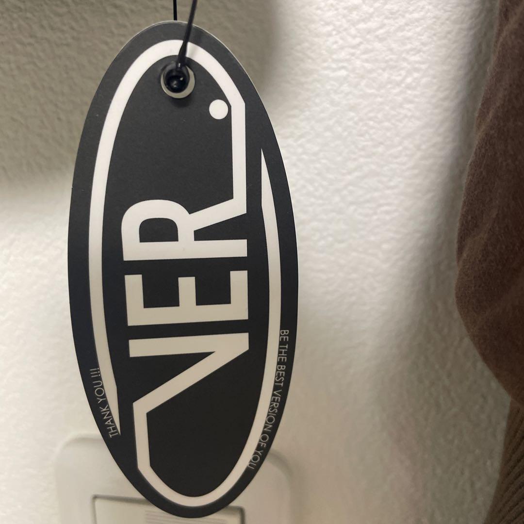 VER オフショルダー ブラウン スウェット バージョンオブユー