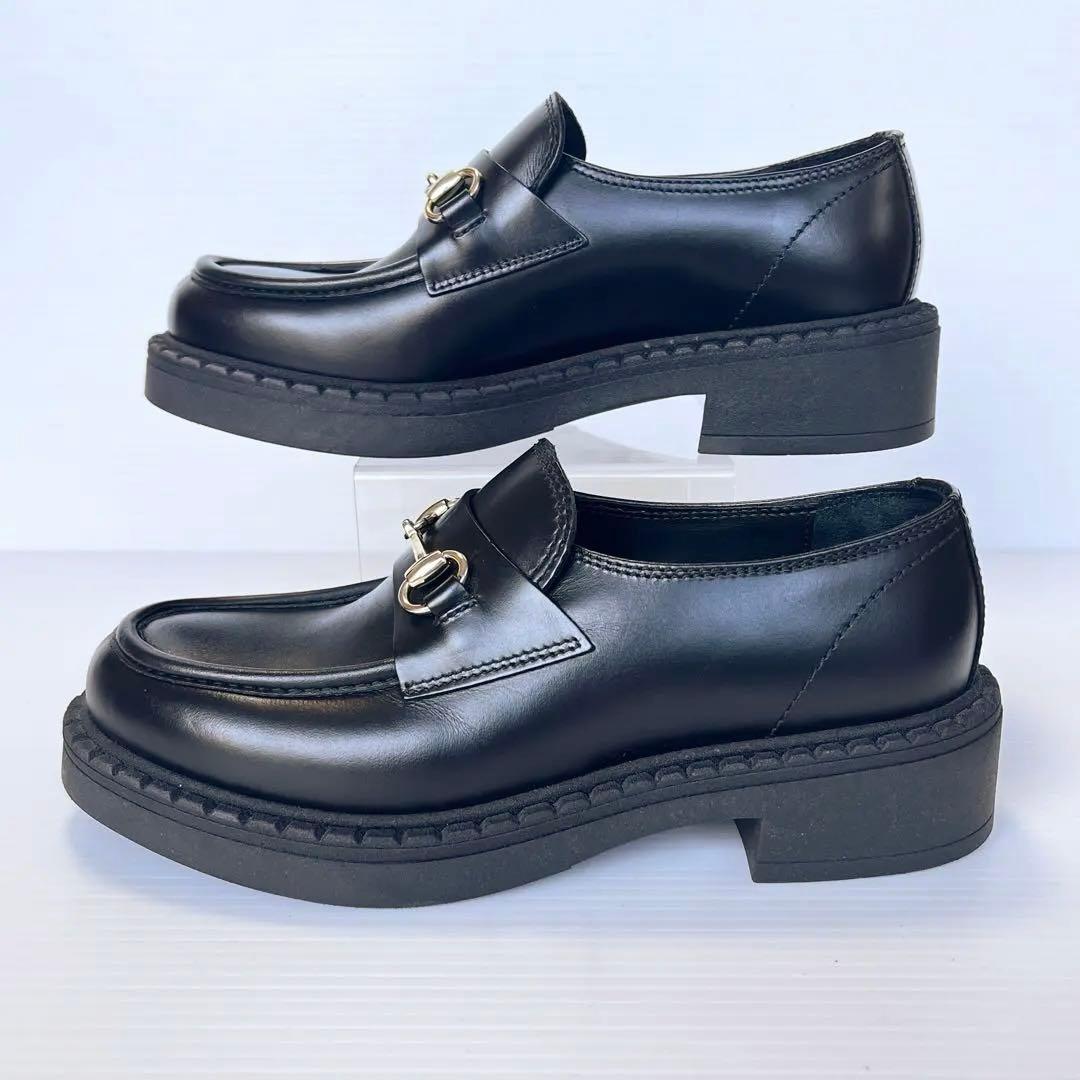 極美品✨ ペリーコサニー ビットローファー 黒 レザー 24cm イタリア製