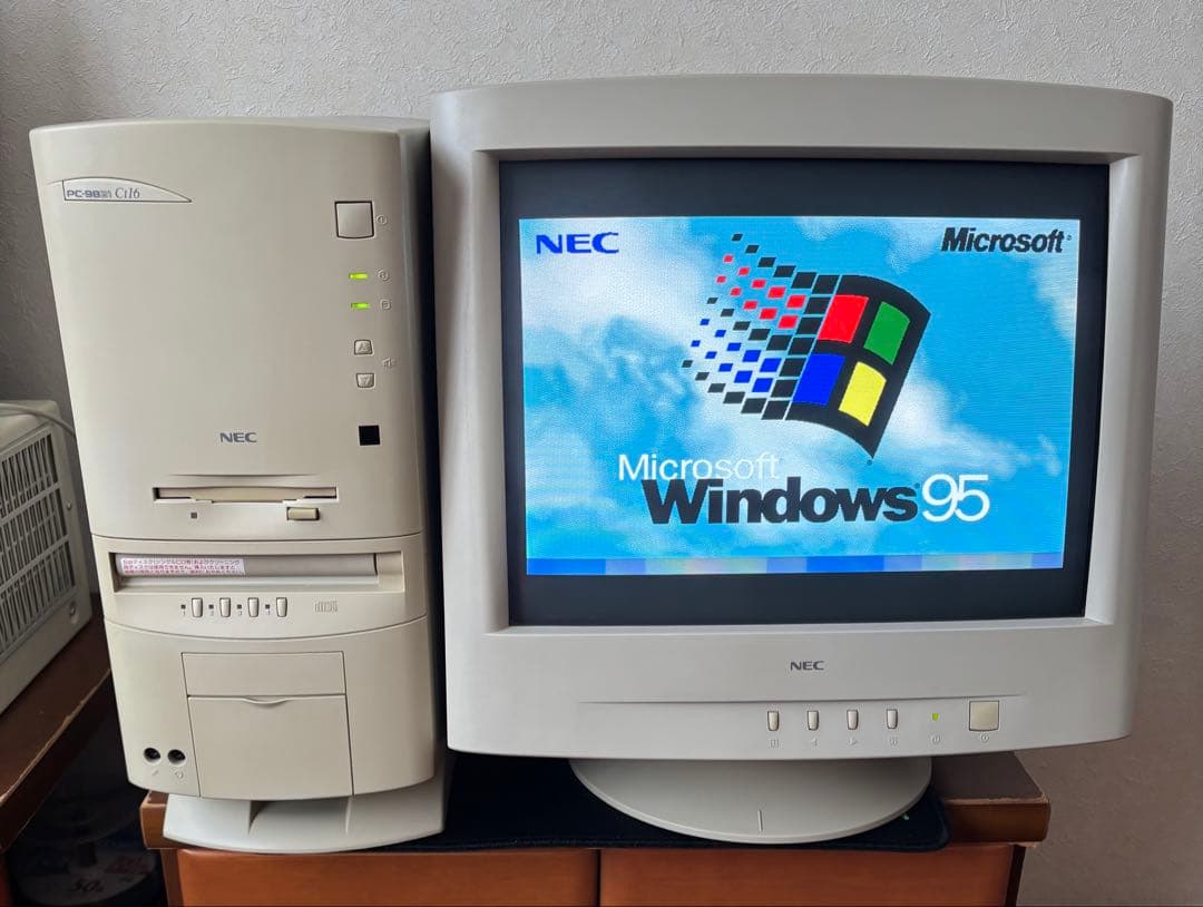 PC-9821Ct16 ディスプレイ付き MIDI音源ボードなし