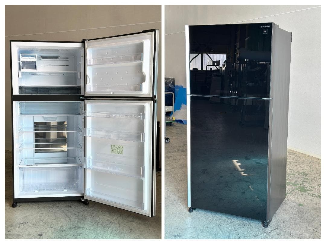 SHARP/シャープ 600L 大型2ドア冷蔵庫 SJ-60H-B 2023年製