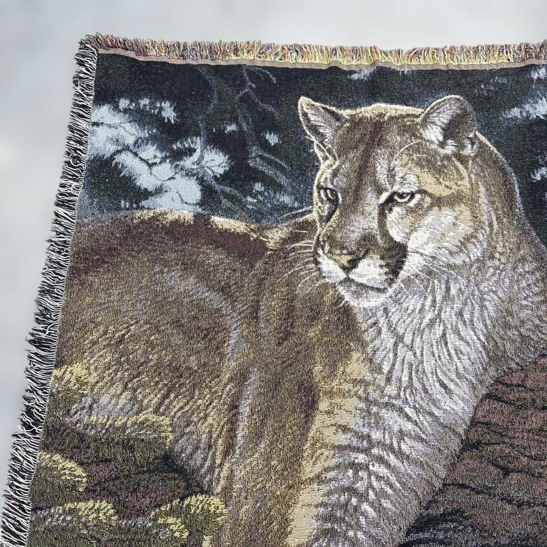 ピューマ　マルチカバー　ソファカバー　ヴィンテージラグ　170x127