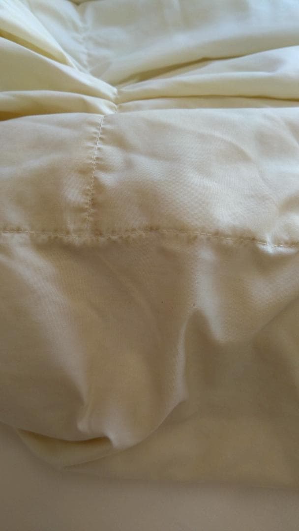 ニトリ　掛け布団　羽毛布団　ダブルサイズ　ホワイト