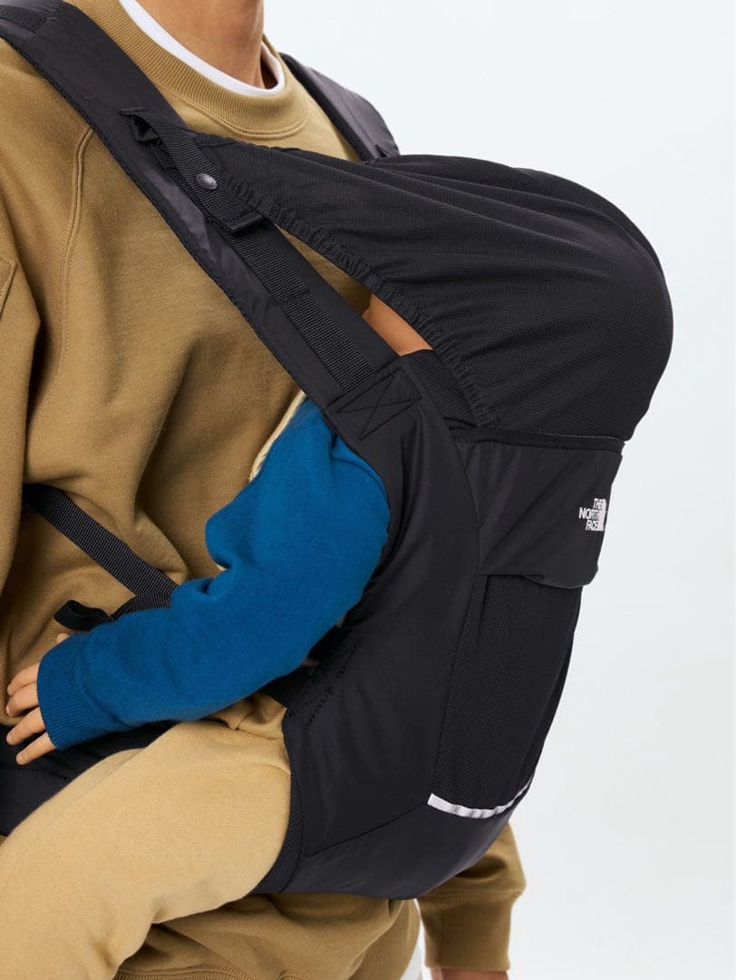 良品 コンパクトキャリアー ブラック ノースフェイス 抱っこ紐 スリング ベビー