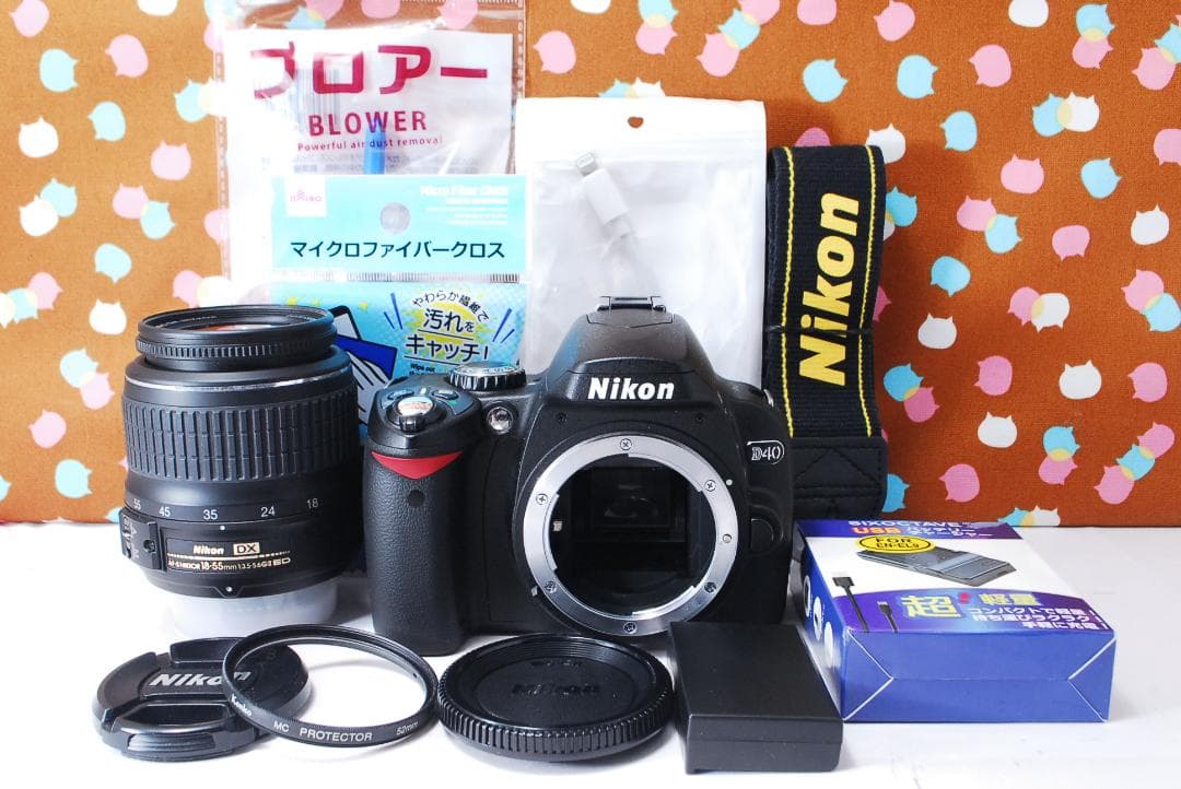 ✨ショット数562回✨新品同様元箱付き✨Nikon D40 レンズセット