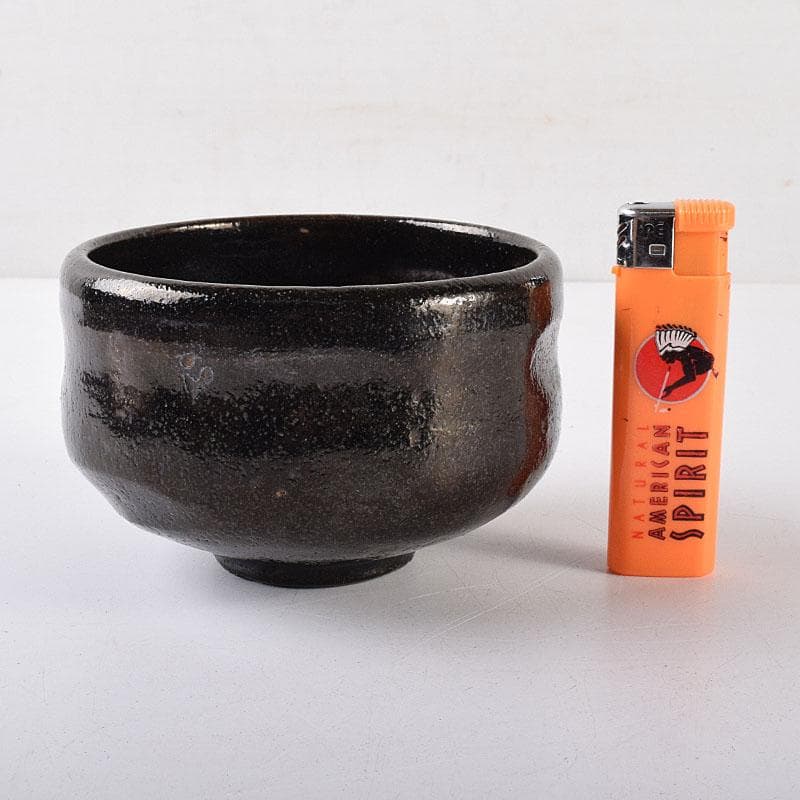 茶道具　黒楽茶碗　時代箱　V　R8626