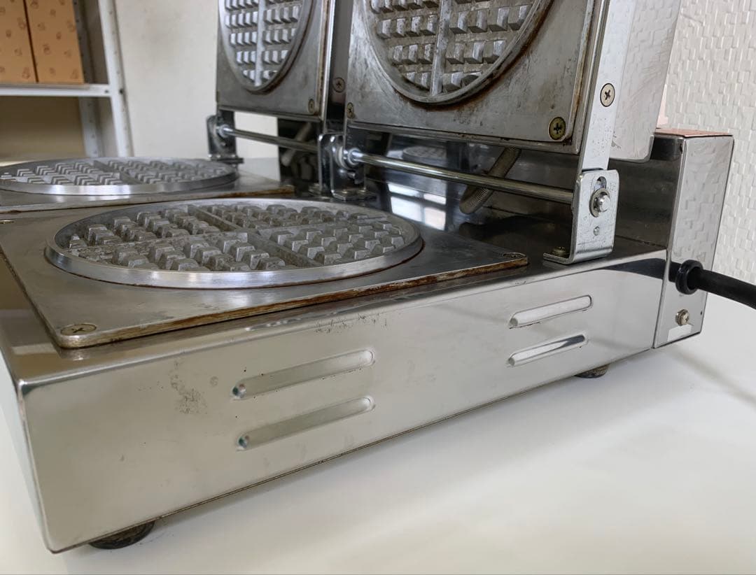 サンテック ワッフルベーカー プレート直径 175mm ST-2 業務用