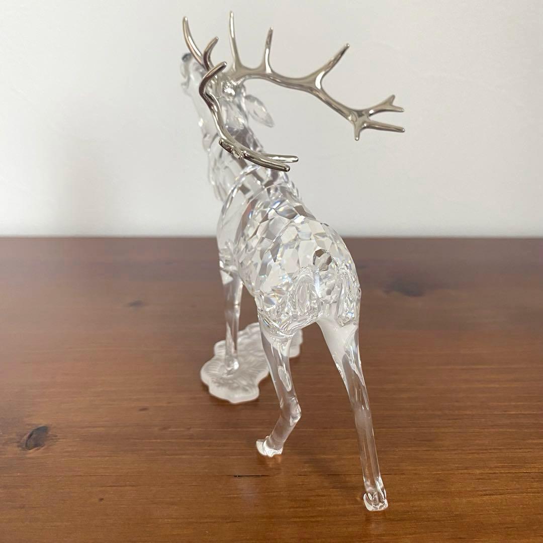 SWAROVSKI スワロフスキー クリスタル 雄ジカ 鹿 置物