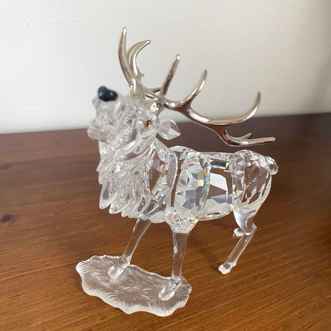 SWAROVSKI スワロフスキー クリスタル 雄ジカ 鹿 置物