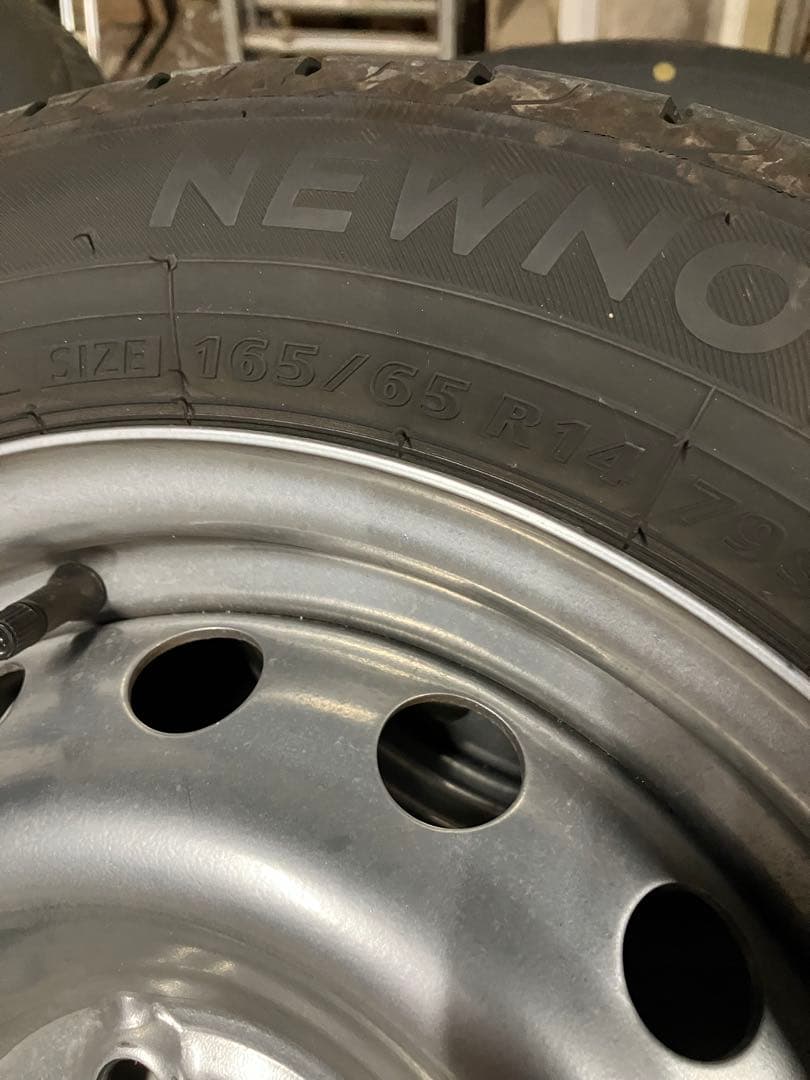 ゆ*る様 2025年製 14インチ メッキスチールタイヤ NEWNO [送料込み