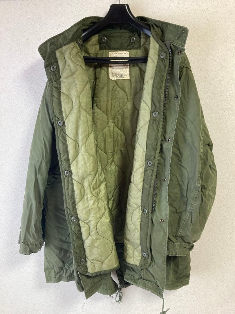 米軍実物　M65フィッシュテールパーカーUSED ライナー付　Ｌ1988年最終型