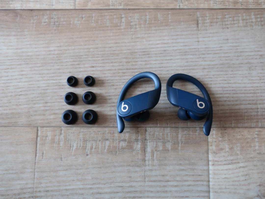 ★人気 美品 beats パワービーツプロ 高音質ワイヤレスイヤホン ネイビー