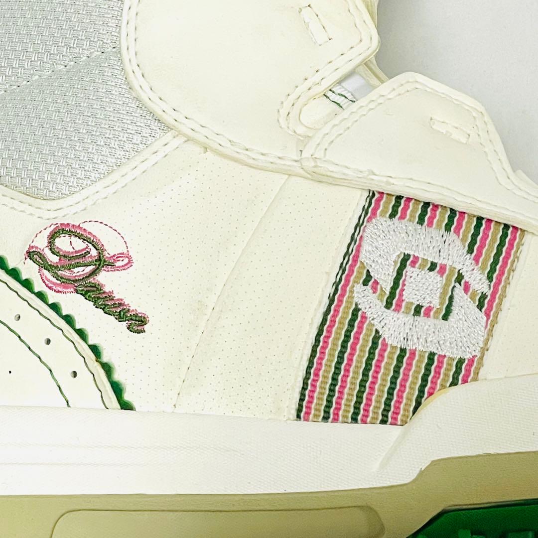 【美品】SALOMON サロモン スノーボードブーツ 23.5cm 白×緑