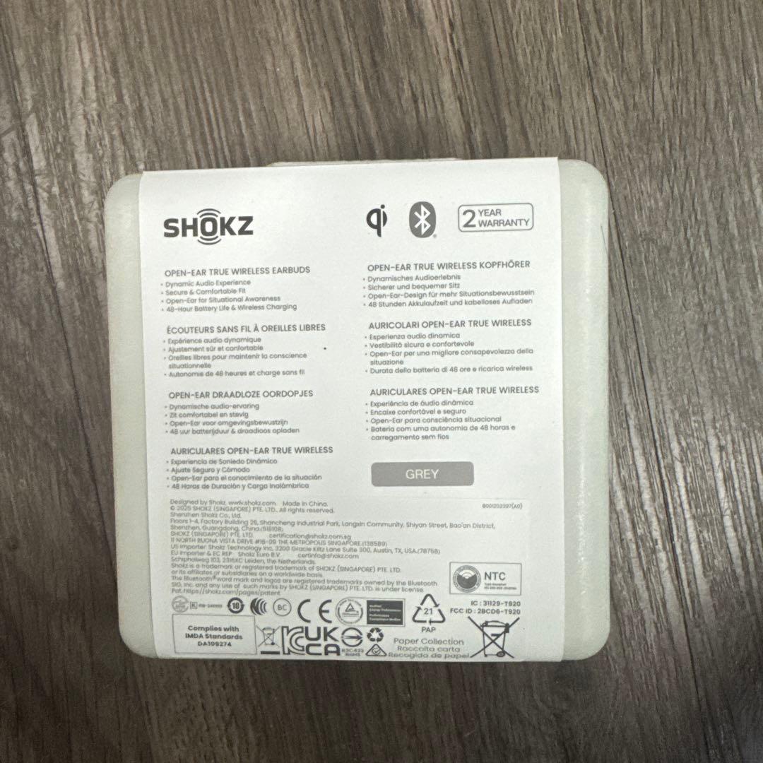 Shokz (ショックス) OpenFit 2 オープンイヤーヘッドホン 完全ワ