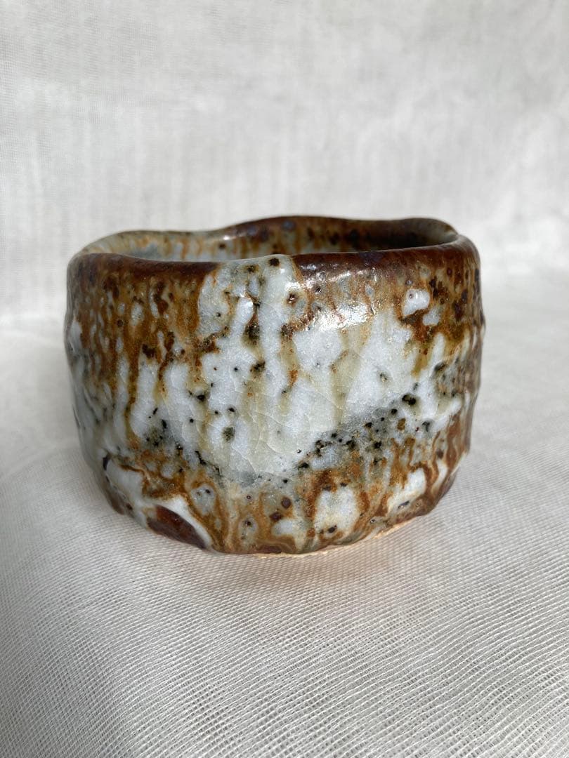 木戸貞昭／土灰志野茶碗／B33