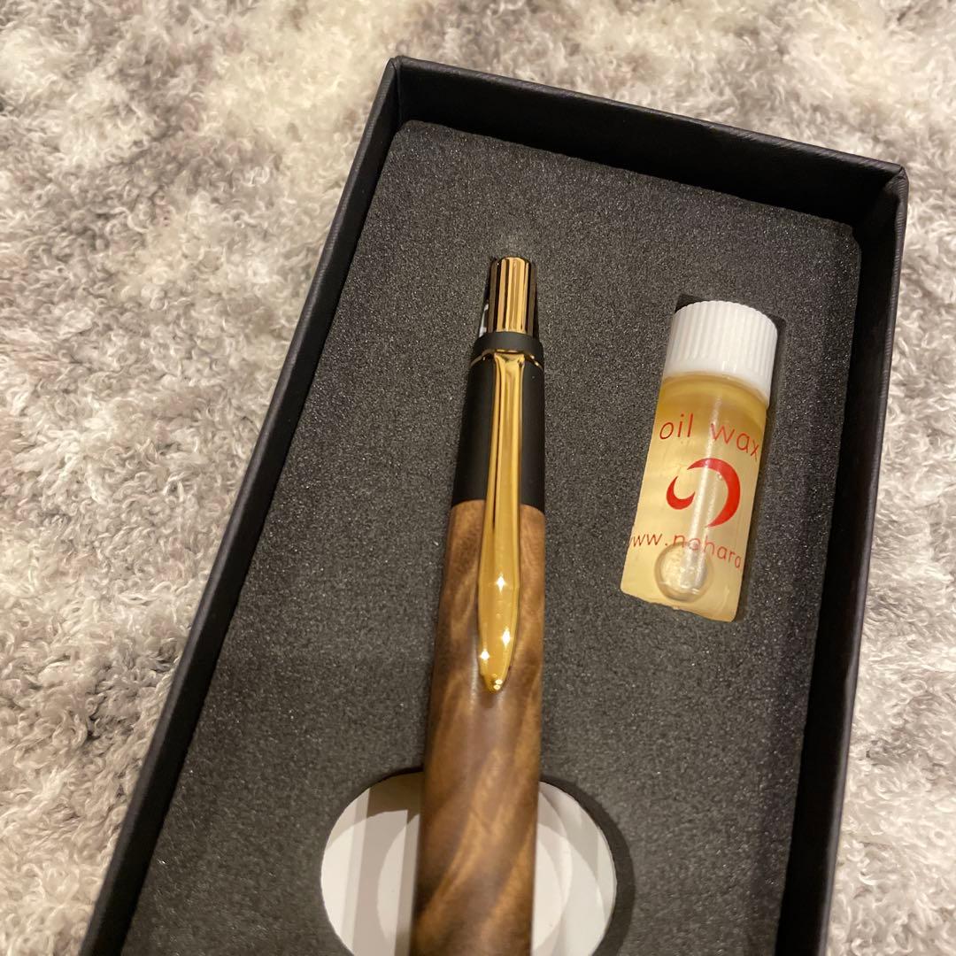 ほぼ新品　野原工芸 シャープペンシル★マーブルウッド