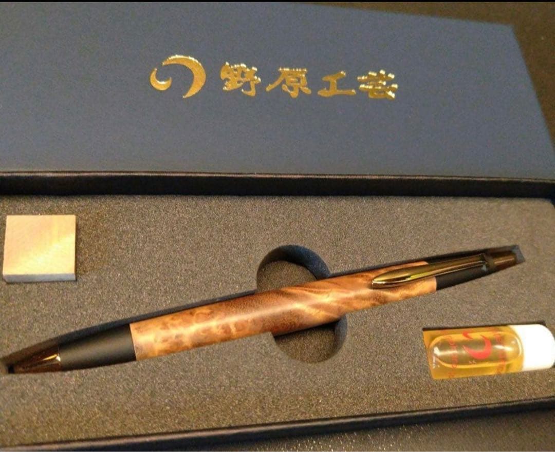 ほぼ新品　野原工芸 シャープペンシル★マーブルウッド