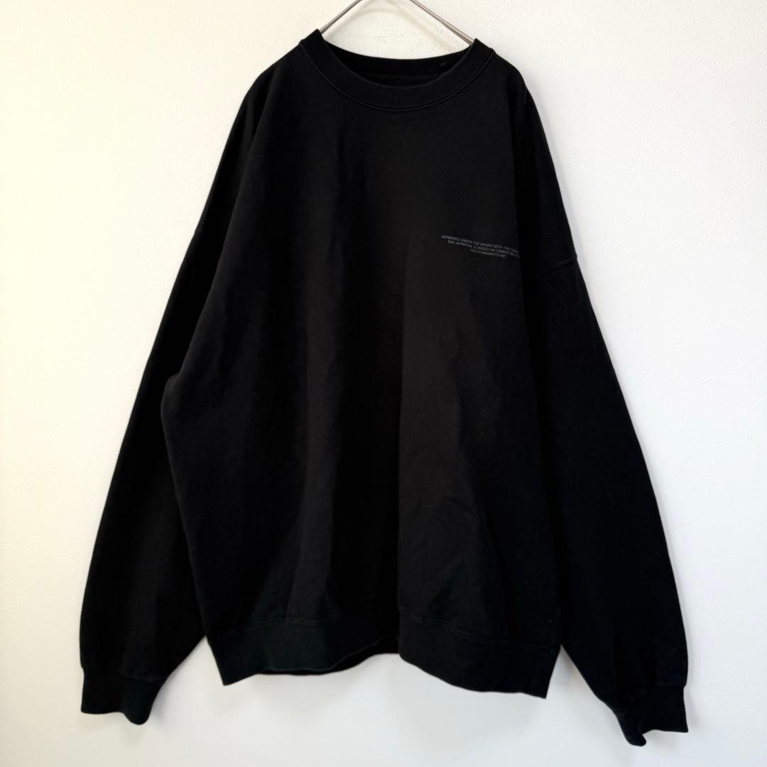 【超人気✨】Y-3 ワイスリー 背面ビッグロゴ スウェット 黒 近年モデル L