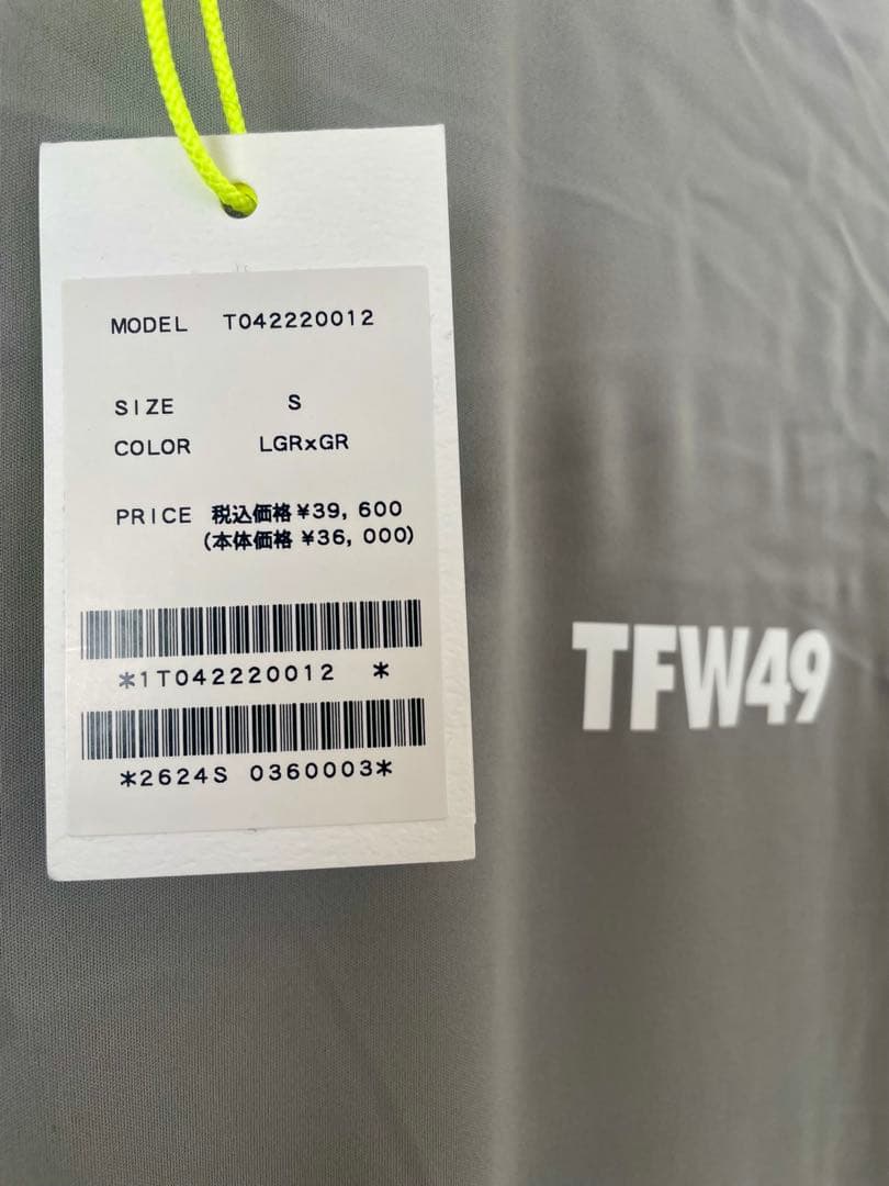 【新品/未使用】SサイズTFW49 トレーナ LGRxGR