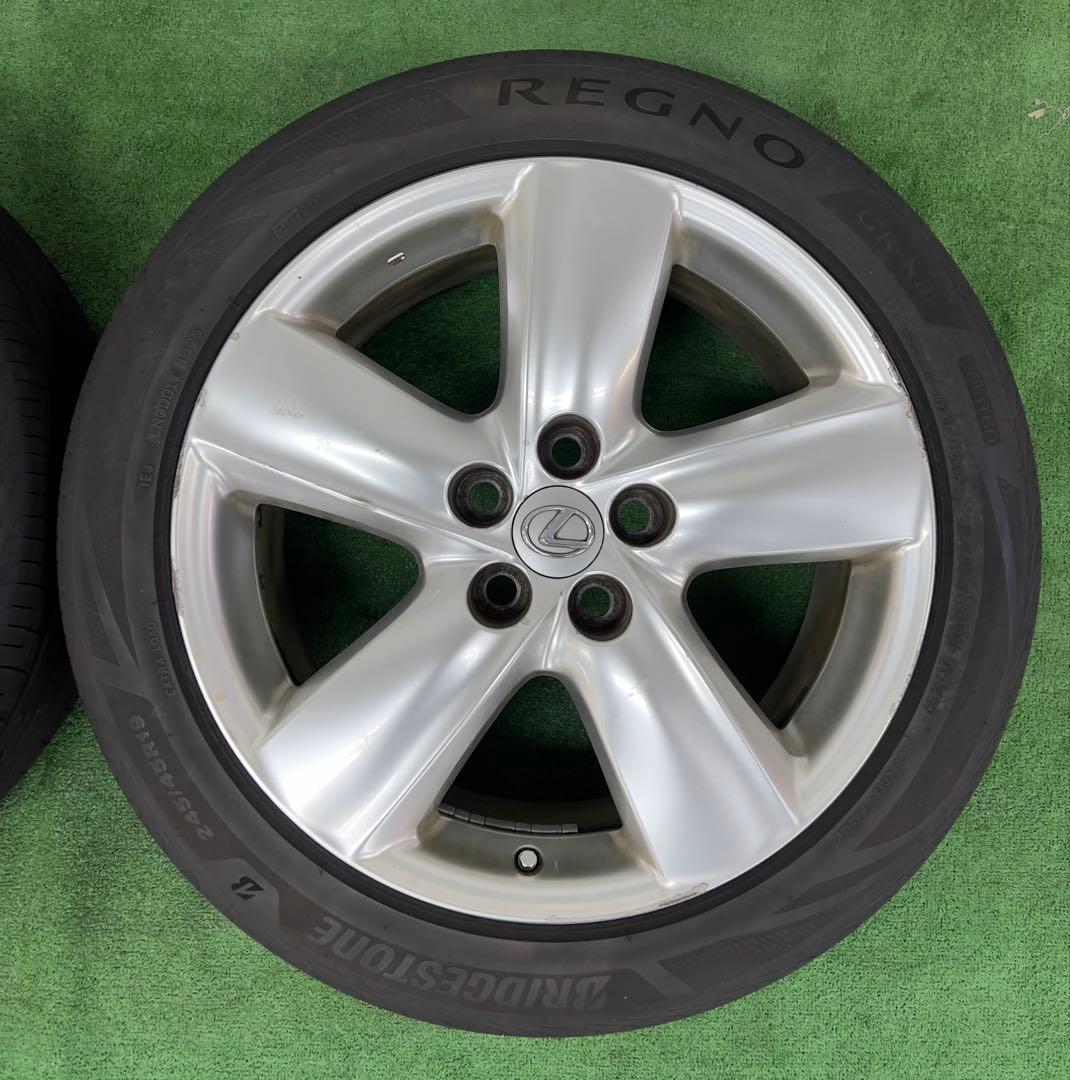 レクサスLS460 純正19インチホイール/ブリヂストンタイヤ 2025年タイヤ