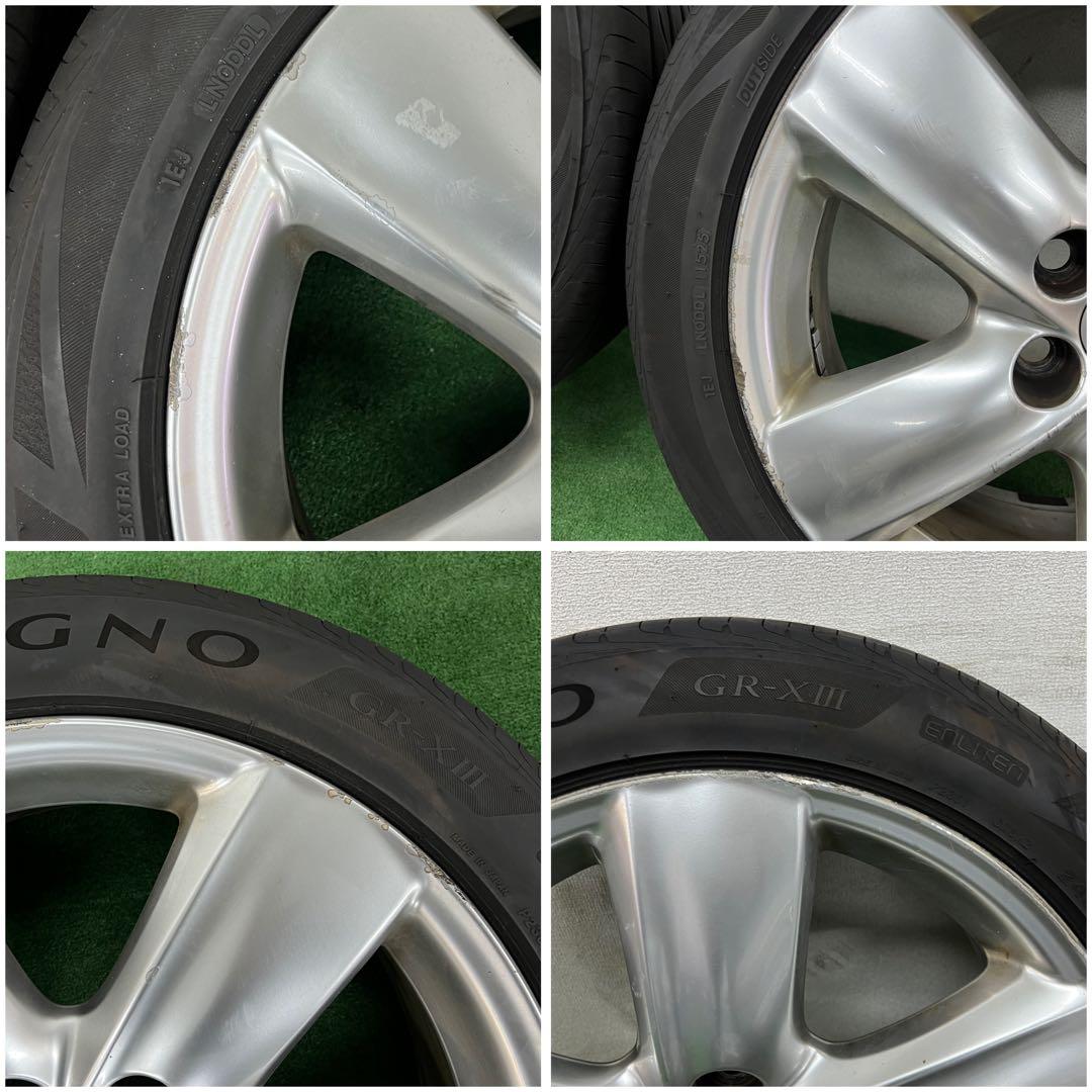 レクサスLS460 純正19インチホイール/ブリヂストンタイヤ 2025年タイヤ