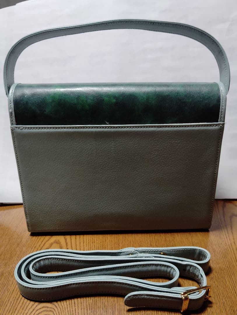 KENZO レザーメッセンジャーバッグ 風景画