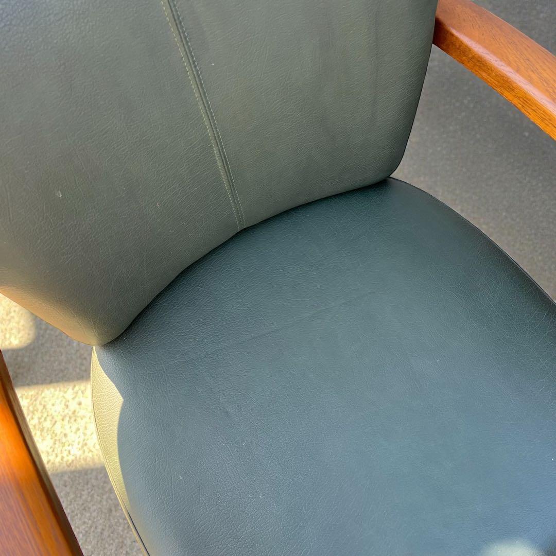 カリモクChitanoキャスター付き ダイニングチェア カーキ 5脚