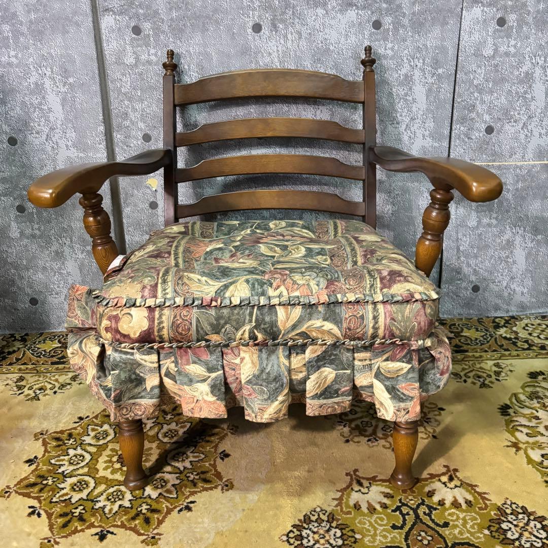 ꧁飛騨産業 HIDA꧂キツツキマーク 穂高 リビングチェア アーム ソファ 家具