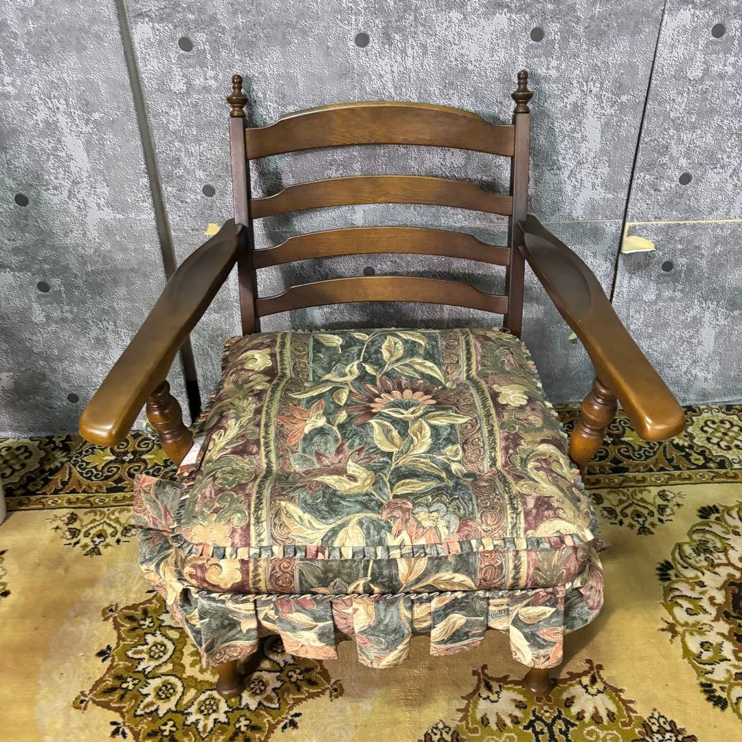 ꧁飛騨産業 HIDA꧂キツツキマーク 穂高 リビングチェア アーム ソファ 家具