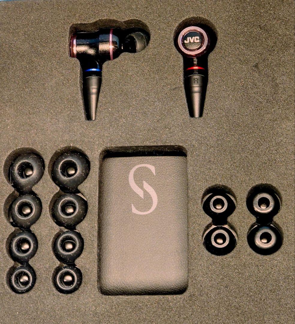 「専用」JVC HA-FW01 リケーブル/ハイレゾ対応 WOODイヤホン 美品