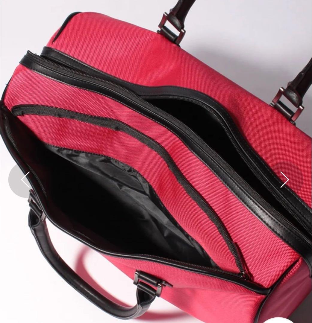 haruランバンスポール　赤 ナイロン　ボストンバッグ　ゴルフ